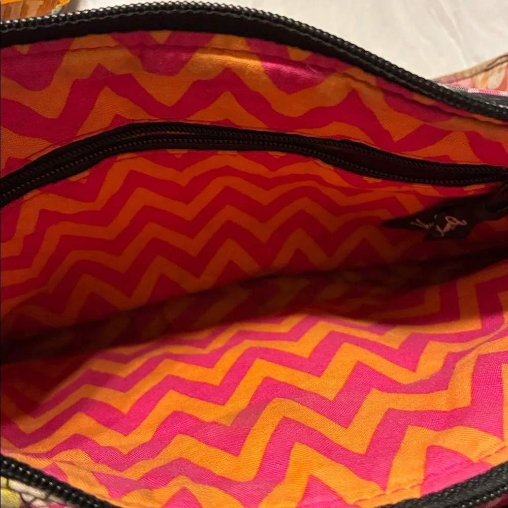 Vera Bradley Floral Crossbody‎ Bag in Pink and Green